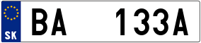 Truck License Plate